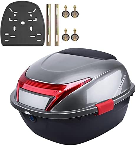 Motorrad Topcase 65L Aluminium - Wasserdichte Heckbox Für Roller & Motorräder