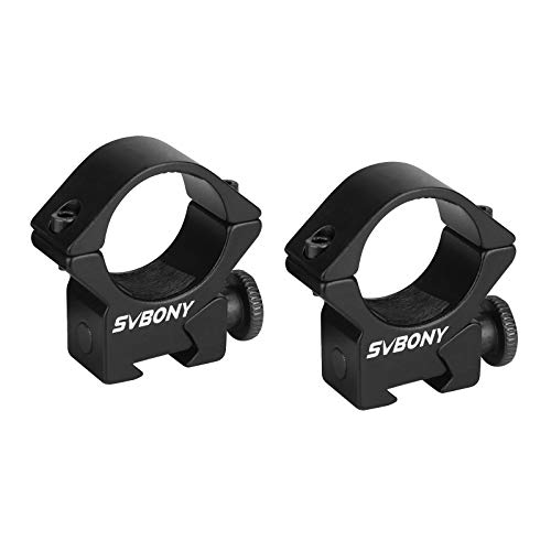 Svbony SV185 Anillos de Riflescope de Dovetail 2 Piezas y 1-Inch para Actividades al Aire Libre(11mm)