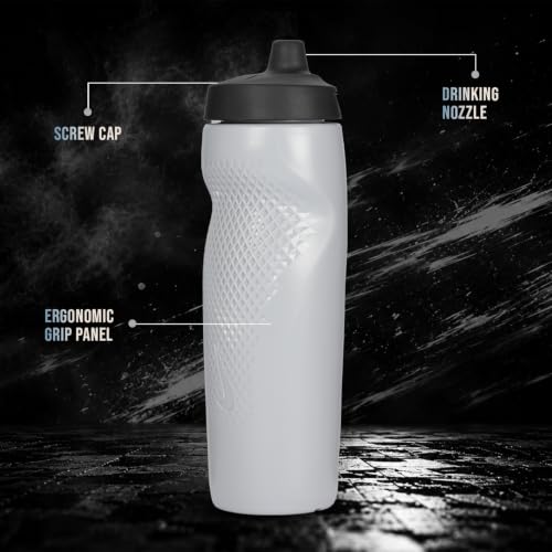 Image of NIKE REFUEL Bottle 24 OZ - Wolf Grey /Black /White, 709 ML