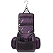 Premium Travel Hanging Toiletry Bag for Men and Women with Expandable Compartments for Cosmetics, Makeup Brushes, Jewelry, Shaving Tools, Detachable TSA Friendly Clear Pouch (Port Purple)