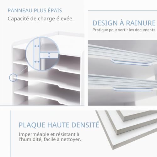 SONGWAY Organiseur de scrapbooking 30,5 x 30,5 cm à 7 niveaux, plateaux empilables, cube de rangement de bureau – vue 4