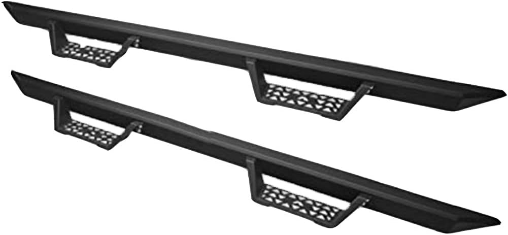 S&T Racing Matte Black Modular Drop Step Nerf Bars 2015-2018 for Ford F150/F250/F350 Super Crew