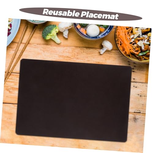 Set de table en PU carré lot de 8 imperméable cuisine design - 8