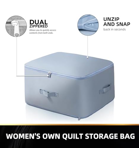 Oariips Ultra Space Saving Self Compression Organizer With Zippers, Space Saver Bags Compression Organizer For Blankets And Comforter 19.5 Cu.Ft Fridge With Freezer thumb #3