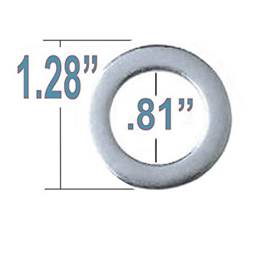 16 Dualie Mag Lug Nuts 14mmx2.0 with Washers 0.8" Shank Diameter 1" Hex 2.25" Height