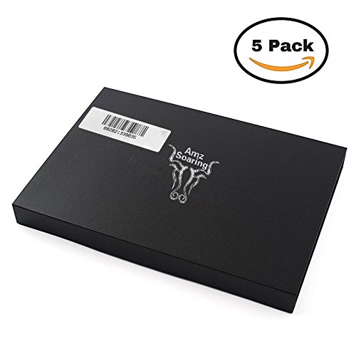 Amz Soaring Premium Ceramic Knife Set, 5 Pieces, Chef Recommended & Approved, Polished White Blades, Sheath Included, Professional Grade, Rust Resistant