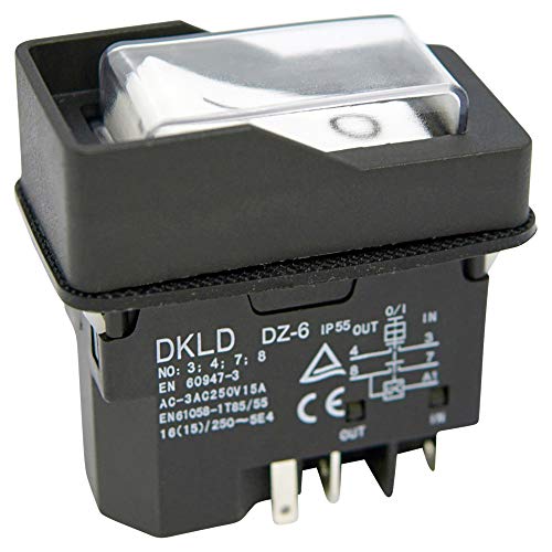 Appareils/interrupteurs intégrés pour diverses machines-outils 230V avec déclencheur en U et contact de bobine - identique à KEDU KJD16 Cover