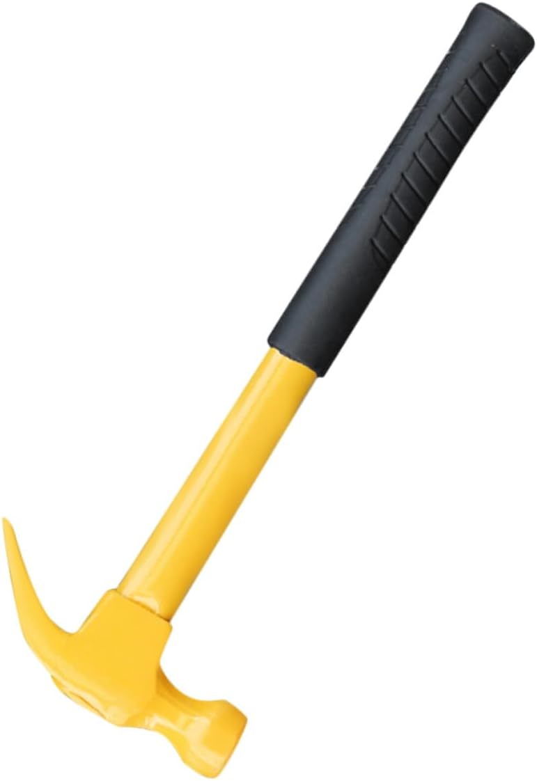 FUOYLOO Claw Hammer 0.8lb Framing Hammer with Steel Handle for Carpenter Woodworking Non-skid Multi-function Claw Nail Puller Tool
