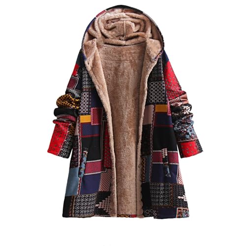 Manteaux d'hiver pour femmes en sherpa veste ample chaude à capuche
