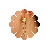 Cybche Gothic Totenkopf Kette Ohrringe Gold Totenkopf Ohrstecker Ohrringe Lange Kette Quaste Baumeln Ohrringes Schädel Skelett Ohrringes Halloween Menschlichen Schädel Knochen Ohrring Schmuck Für
