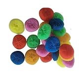 Plastic Dish Scrubbers for Dishes, Nylon Pot Round Scrubber Scouring Pad, Colorful Non Scratch Mesh