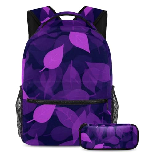 Sac de voyage et cours violet pour ados avec trousse