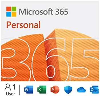 Microsoft 365 Personal | 12-Month Subscription, 1 person | Word, Excel, PowerPoint | 1TB OneDrive cloud storage | PC/Mac Instant Download | Activation Required