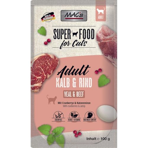 Produktbild von MAC's Cat Pouch Kalb & Rind - 12 x 100 g