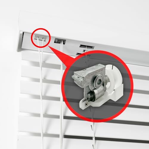 Amazing Drapery Hardware Low Profile Metal Cord Tilter, No Cord Included, for 2" Blinds - 1/4" Hex Rod Compatible - 1 Pack