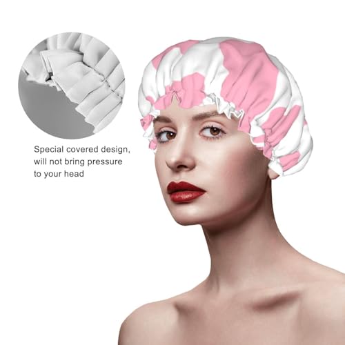 Bonnet de douche imperméable cheveux longs protège le brushing de la vapeur d'eau