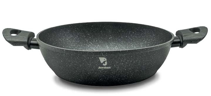 WeGeek, Sartén alta de aluminio forjado con y sin tapa - Revestimiento antiadherente Ø28 cm