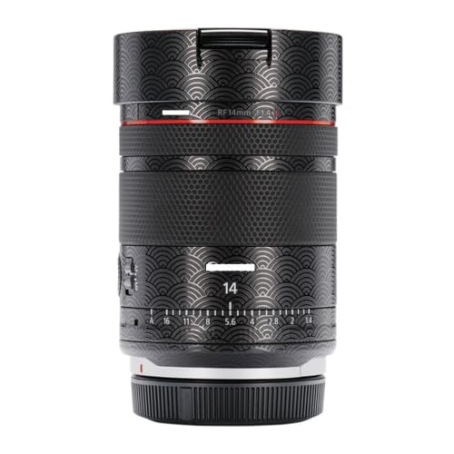 Mebont �J�����A�N�Z�T���[ Canon RF 14mm F1.4 L VCM�Ή� �����Y�ɓK������ی쑕���X�e�b�J�[�ŁA�ώC�����A�ϖ��Ր�������������Y�X�L���ی�t�B�����A����(Clouds Black)