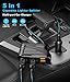 5 in 1 Cigarette Lighter Splitter,120W Cigarette Lighter Adapter with PD 20w &QC 3.0 * 2 Charge, 12V/24V DC Cigarette Outlet Car Charger for All Car Devices