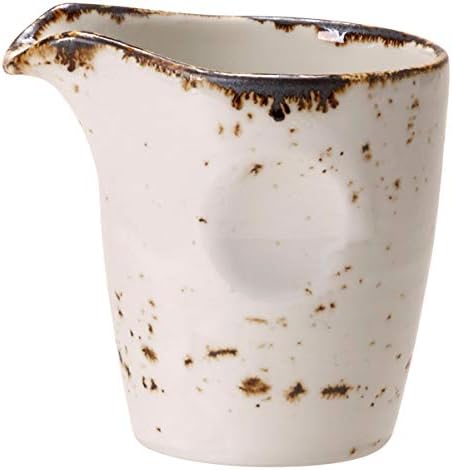 Steelite Craft Pourer White 3oz / 85ml | Pinched Milk Jug, Milk Tot, Creamer, Ceramic Jug