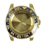 Caja de Reloj Buceo Oro Rosa 40 mm con Correa Pulida y Bisel cerámica for ETA 2824, Cristal Zafiro(No Strap 36)