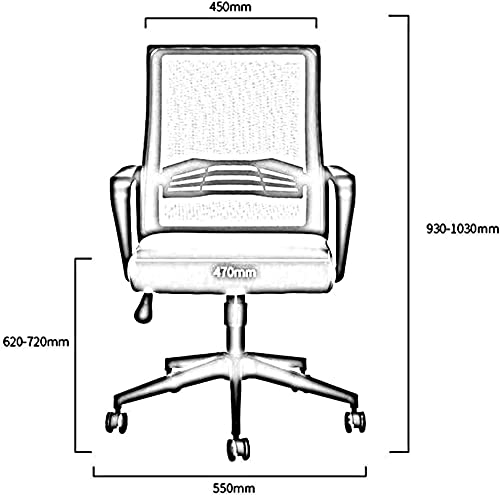 Chaise de bureau d'ordinateur à domicile LiChA pour le télétravail - 6