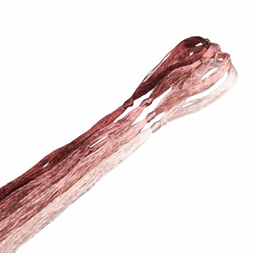 Image of 4 Skeins Mulberry Silk Floss Embroidery Thread Floss-Cross Stitch Threads China Silk Woven Jewelry Threads DIY Sewing Kits (16)