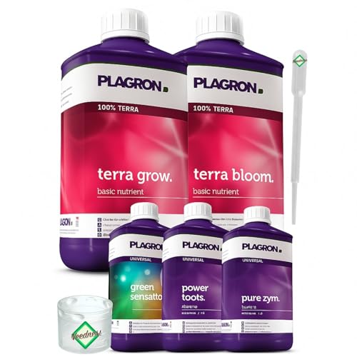 Weedness Plagron Dünger Set All-Star Starterbox Grow Anbau Indoor - Bio NPK Organischer Flüssig Tomaten