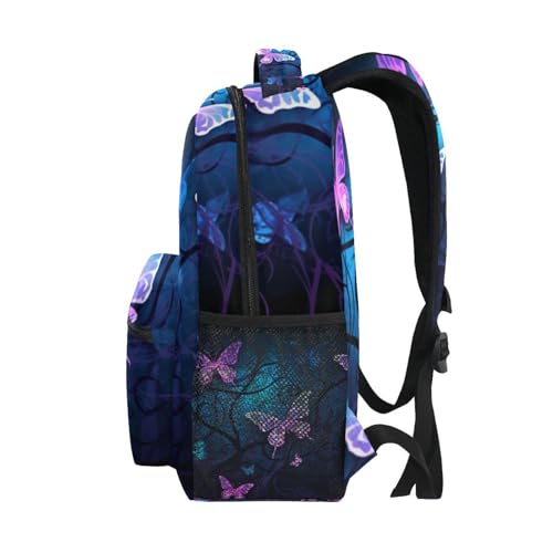 Sac à dos papillon ordinateur portable imperméable multi-poche - 4