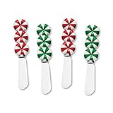 Wine Things Peppermint Resin Cheese Spreaders Set of 4