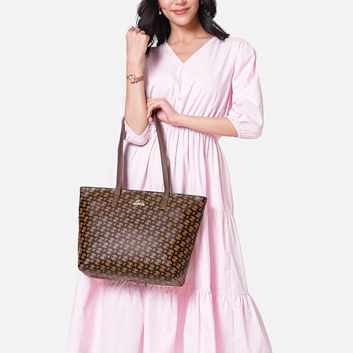 Image of Lavie Women's Mono LL Adele Tote Bag for Women | Tote Handbag for Work | Ladies purse | Stylish Shoulder Bag | Gift for Women