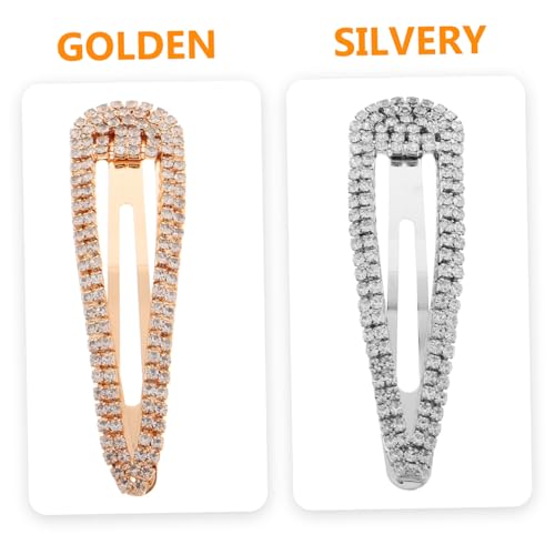 Barrettes de cheveux en strass forme goutte d'eau de qualité - 3