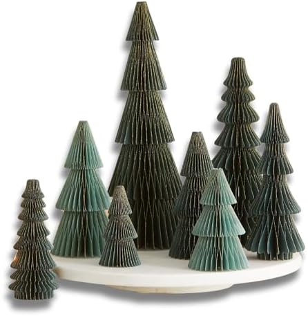 Your Heart's Content Honeycomb Paper Tree Set of 8 Pine Forest (S...