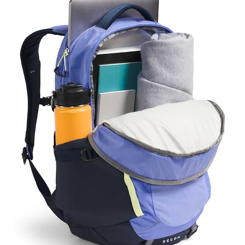 The North Face Women's Recon Everyday Laptop Backpack - Commuter Travel Bag, 18" Laptop Sleeve, Water-Repellent, Periwinkle Glow/Summit Navy/Lemon Mist, One Size by The North Face - Used condition - US$109.40