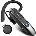 New bee Auricolare Bluetooth Singolo con Doppio Microfono V5.0 Auricolari Bluetooth con 20 Ore Di conversazione, Microfono Muto, Connessione a due Dispositivi per iPhone, Android e Laptop