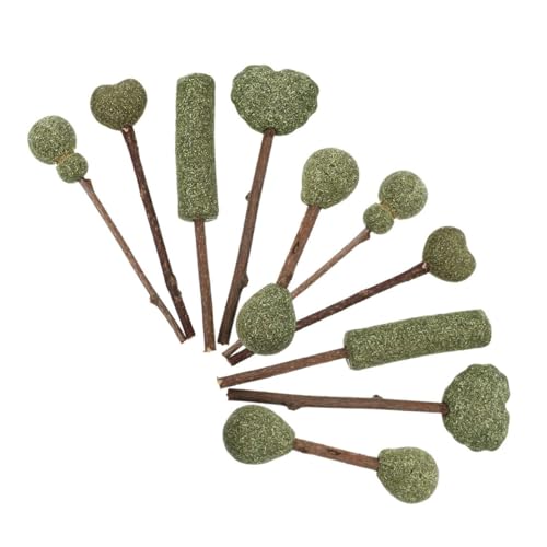 Piruletas de hierba gatera UKCOCO snacks masticables naturales para gatos de interior 10 uds 2