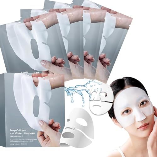 NILUTO Deep Collagen Anti Wrinkle Lifting Mask Overnight Collagen Face Mask, Bio-Collagen Deep Collagen Mask, Anti Wrinkle Mask,Deep Lifting Collagen Mask (4pack)