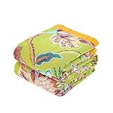 XIBLC Fall Throw Blanket, 100% Cotton Soft Rustic Boho Throw Blanket for Bed, 50'x60' Farmhouse Decor Bed Flower Blankets, Light Weight Reversible Bohemian Throw Quilt