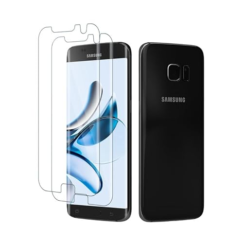 [2 Stück] für Folie Samsung Galaxy S7 edge Panzerglas, Frei von Staub Schutzfolie Samsung S7 edge Bildschirmschutz, Kompatibel mit Hülle, Anti-Shedding Bildschirmfolie Schutzglas