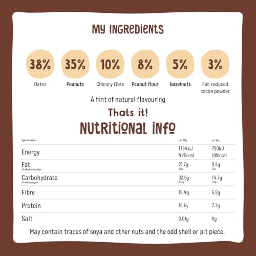Miniatura 2 de N Kd. Protein Cacao Avellana Barritas Raw 16 X 45g 720g