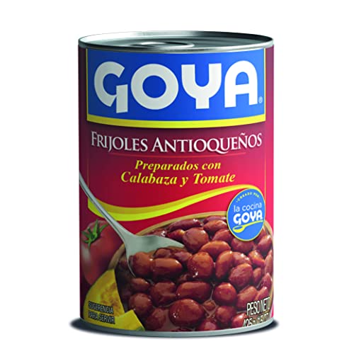 Goya Frijoles Antioqueños Canned Beans 425G (Pack Of 1)| Red Beans Prepared With Pumpkin & Tomato | Ready-To-Serve Authentic Colombian Style | High Pr