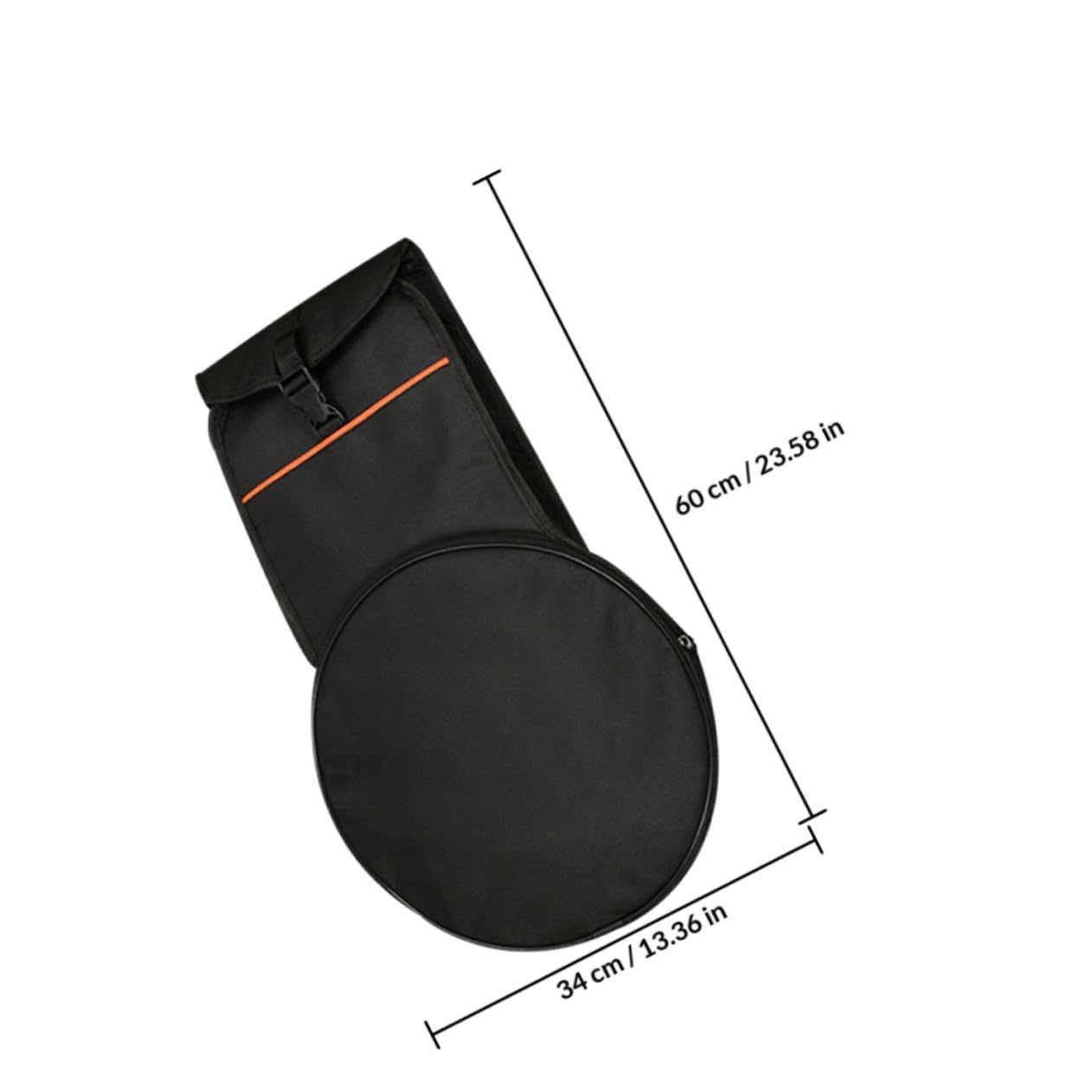 Zaino Porta Batteria Custodia per Bacchette e Supporto per Pad, Ampio Spazio di Magazzinaggio e Design Comodo per Musicisti in Movimento