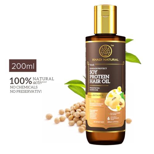 Khadi Natural Soy Protein Hair Oil: Nourishing Elixir for Stronger, Silky-Smooth Hair. Promotes Growth, Reduces Breakage, and Enhances Shine.... - Image 7