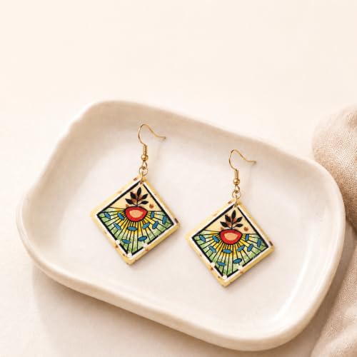 Image of Boho Chic Earrings Collection - Colorful Tassel, Chandeliers, Hoops & Huggies for Women