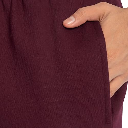 Image of Fruit of the Loom Eversoft Fleece Elastic Bottom Sweatpants with Pockets, Relaxed Fit, Moisture Wicking, Breathable