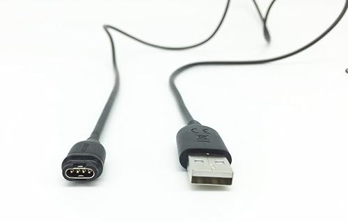 Miniatura 5 de JIUJOJA Paquete de 2 cables para Garmin Fenix 6/6 Pro/6 Zafiro/6 de carga solar y 2 protectores de pantalla de vidrio templado HD gratis y 8