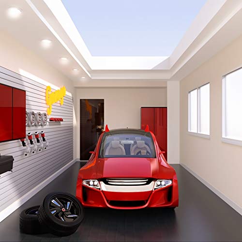 Uonlytech 1 conjunto de luz de chifre de diabo de Natal para janela de carro chifres de demônio carr