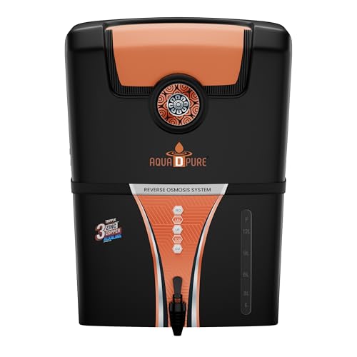 AQUA D PURE Zinc Copper Alkaline Filter, RO Water Purifier with 10 Stage Purification Filtration, UV, UF, TDS Adjuster and 12 Liter Large Storage Tank preview 1