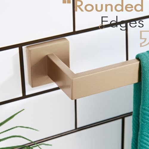 KOKOSIRI 32-Inch Towel Rack for Bathroom Kitchen Towel Rails Wall Mount SUS304 Stainless Steel Towels Holder, Champagne Bronze B4003CPG-L32 by KOKOSIRI - Image 8