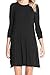 BCBGMAXAZRIA Women's Jeanna Crew-Neck Long-Sleeve Shift Dress
